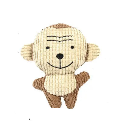 Brinquedo de Pelúcia para Pets – Formato de Animal, Resistente à Mordida e com Som