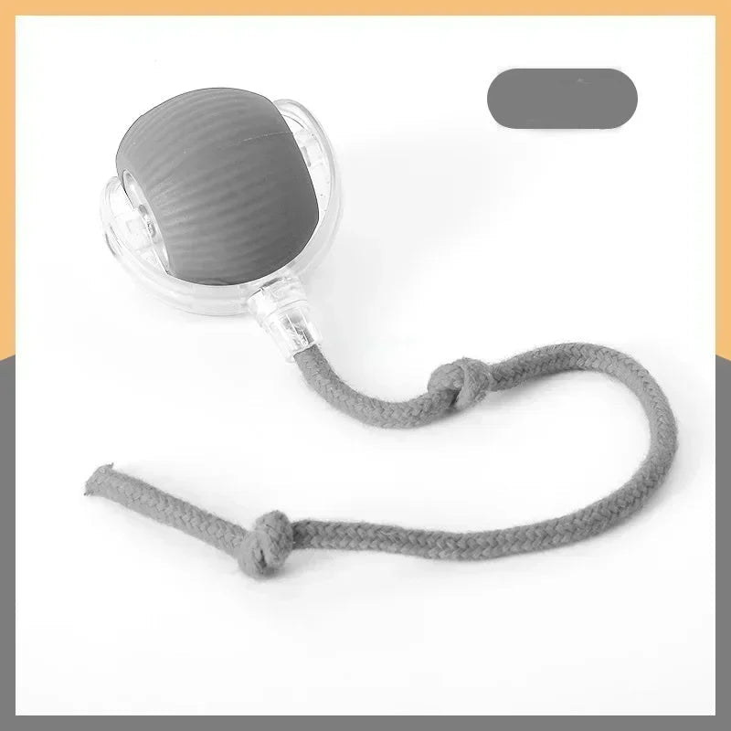 Brinquedo Interativo Elétrico Recarregável para Cães e Gatos com Cauda Móvel e Rolagem Automática