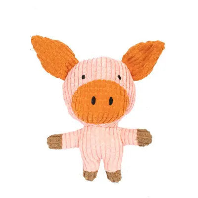 Brinquedo de Pelúcia para Pets – Formato de Animal, Resistente à Mordida e com Som